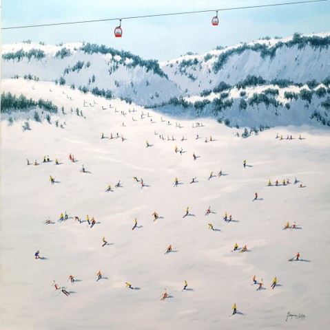 Skiers (1) 100 x 100