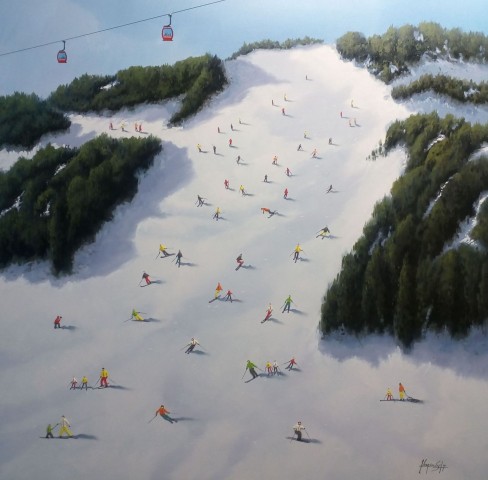 Skiers (10) 100 x 100