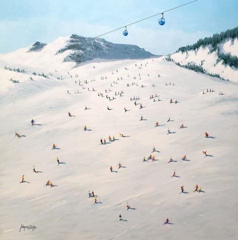 Skiers (2) 100 x 100