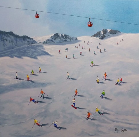 Skiers (3) 100 x 100