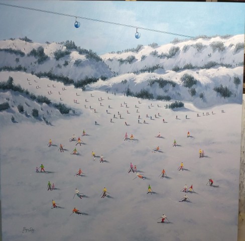 Skiers (4) 100 x 100