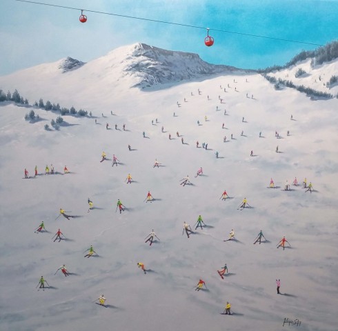 Skiers (8) 100 x 100